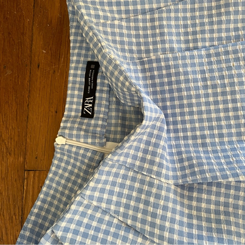 Blue gingham Zara set - Picture 5 of 6